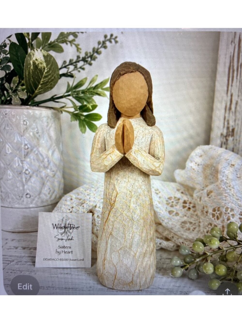 Willow Tree Sisters by Heart Figurine Susan Lordi DEMDACO 2000 5" Friendship Gif - Picture 3 of 9